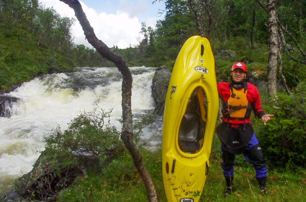 Förstapaddling av övre Ljungan