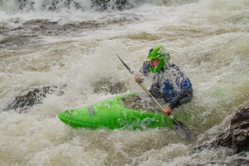 Stefan Pettersson  i vitvatten.